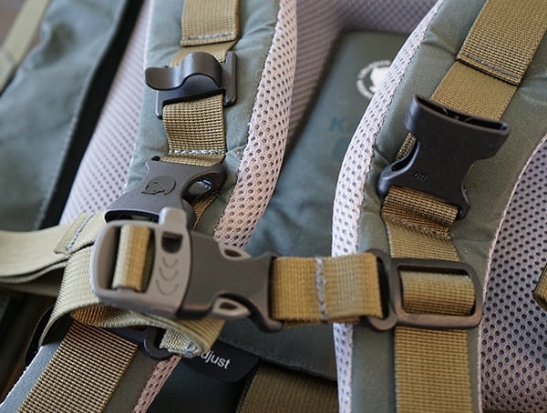 Fjallraven Kajka Backpack Sternum Strap With Built In Whistle