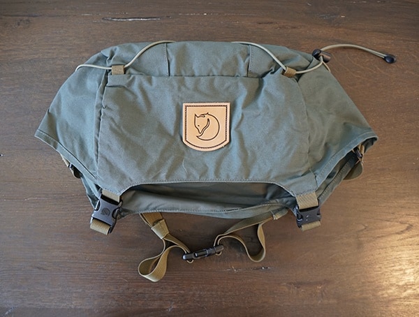 Fjallraven Kajka Backpack Top Lid Removed From Pack