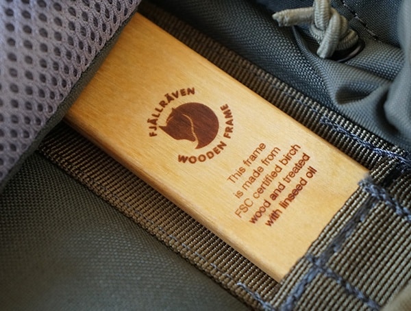 Fjallraven Kajka Backpack Wooden Frame