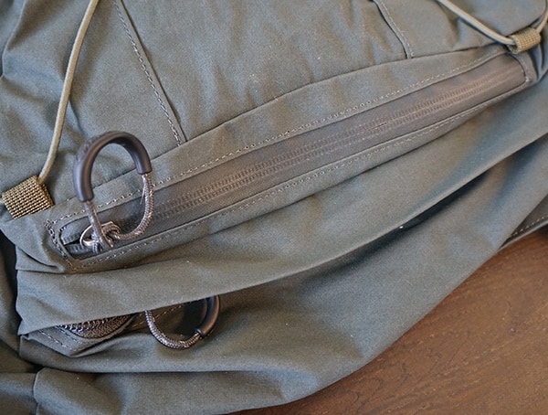 Fjallraven Kajka Backpack Zipper Closed Top Lid Pockets