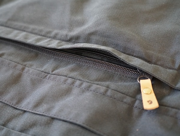 Fjallraven Skogso Padded Jacket Side Zip Pocket Closed