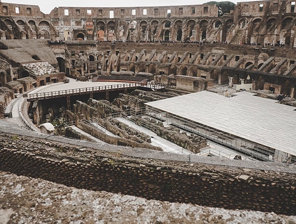 Flavian Amphitheatre Colosseum Interior