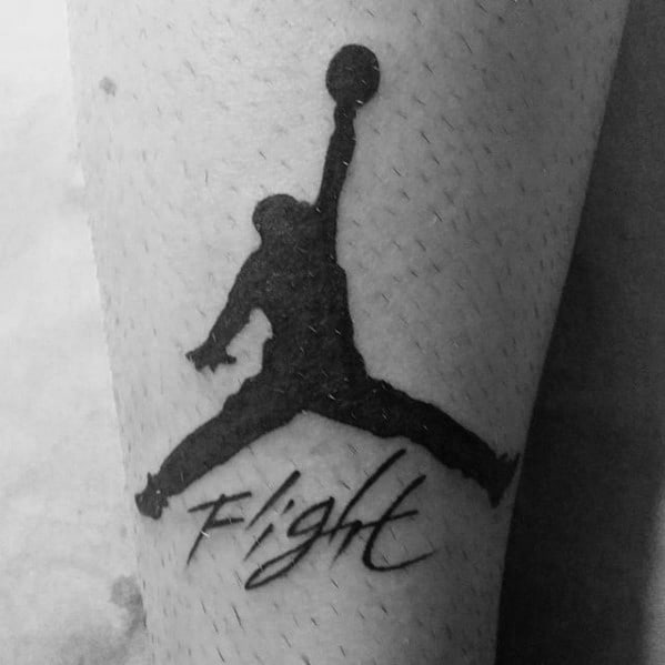 Flight Jordan Symbol Mens Arm Tattoos