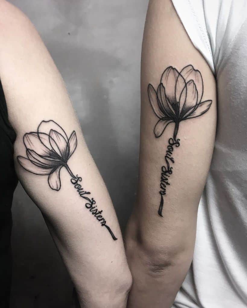 Floral Friendship Tattoo