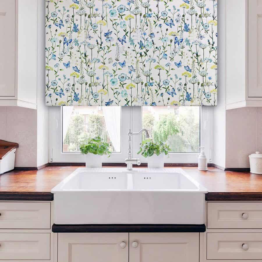 floral kitchen curtain ideas fibrenaturelle