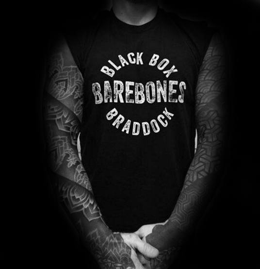 Floral Pattern White Ink Cool Male Blackout Sleeve Tattoo Designs