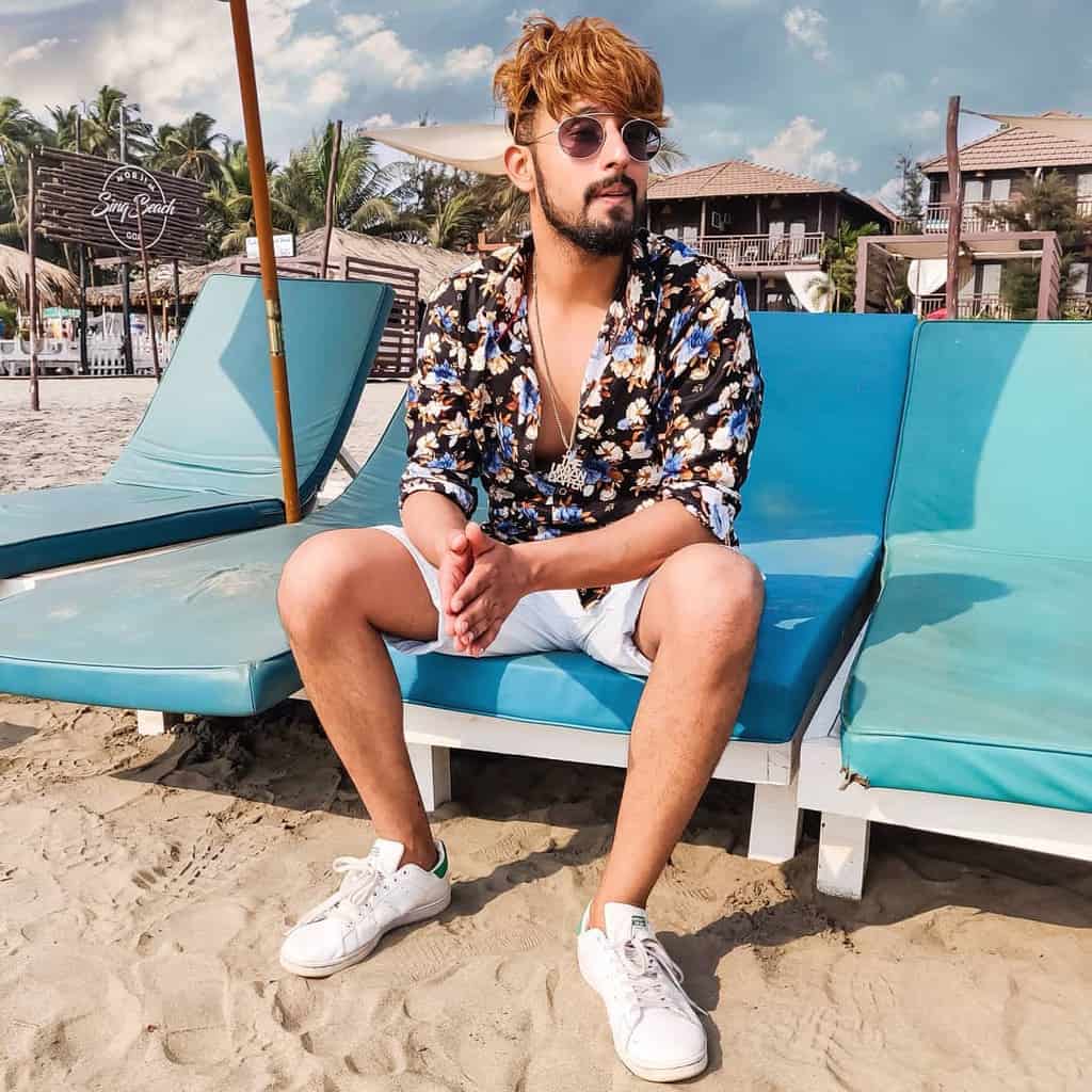 Floral Polo Mens Beach Wear