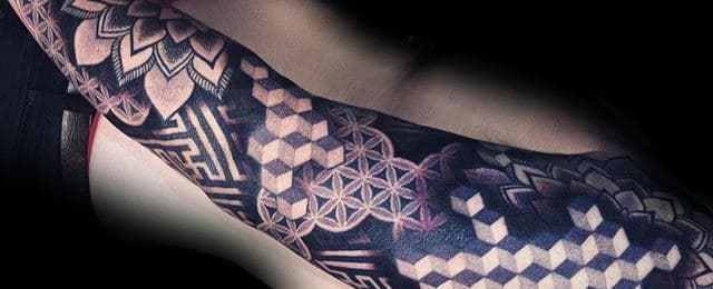 Flower Of Life Tattoo Designs For Men