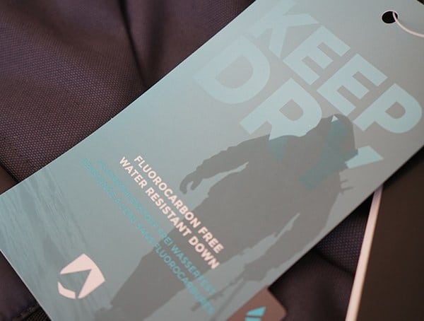 Fluorocarbon Free Water Resistant Down