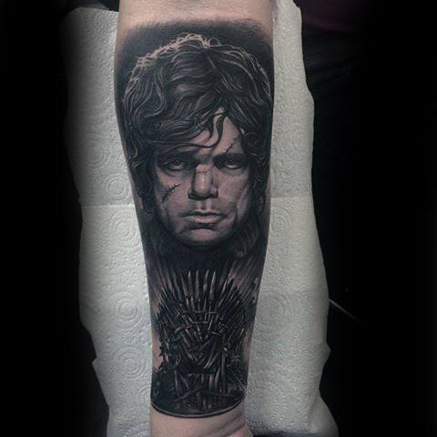 Foearm Sleeve Artistic Male Game Of Thrones Tattoo Ideas