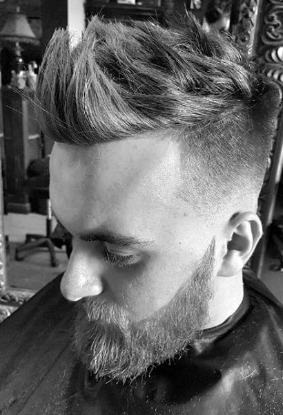 Fohawk With Skin Fade Haircut For Men