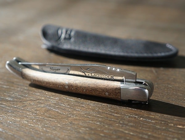 Folded Laguiole Honore Durand Ld1kw Folding Knife With Sheath