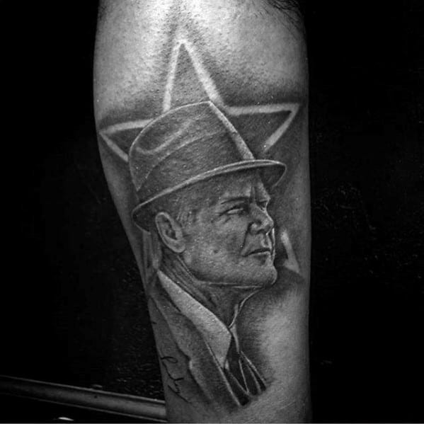 Football Coach Dallas Cowboys Gus Leg Tattoo