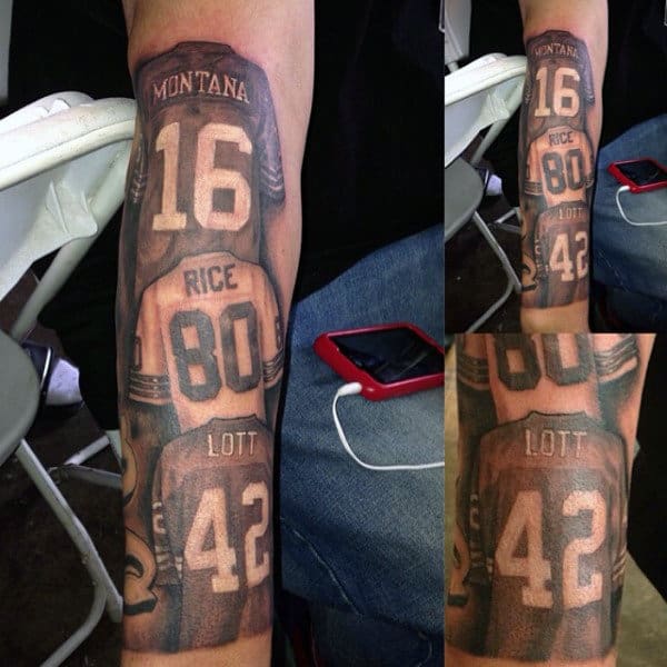 Football Jerseys Mens Forearm Tattoos