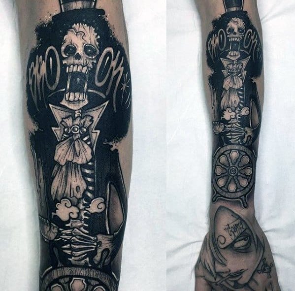 Forearm And Hand One Piece Male Tattoo Designs