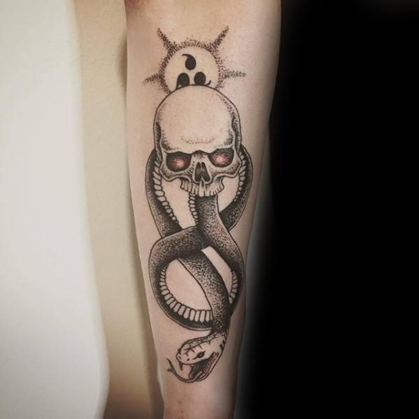 Forearm Gentlemens The Dark Mark Tattoo Ideas