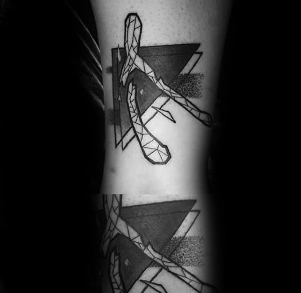 Forearm Geometric Guys Wishbone Tattoos