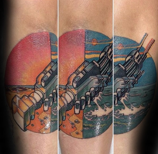 Forearm Handshake From Album Record Cover Pink Floyd Male Tattoo Ideas