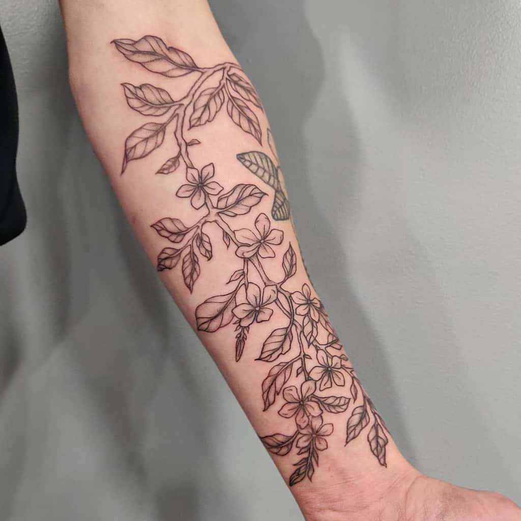Forearm Jasmine Flower Tattoos Kelsi Hooper