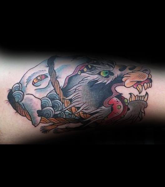 Forearm Manly Wolf In Sheeps Clothing Tattoo Design Ideas For Men