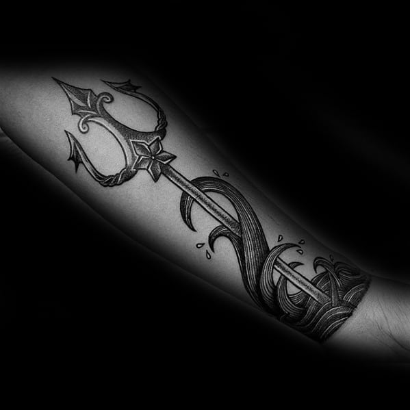 Forearm Mens Cool Trident Tattoo Ideas