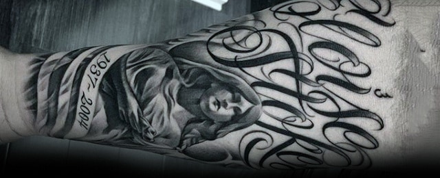 Forearm Name Tattoos For Men