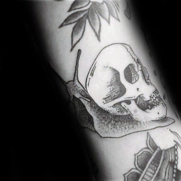 Forearm Remarkable Snail Tattoos For Males