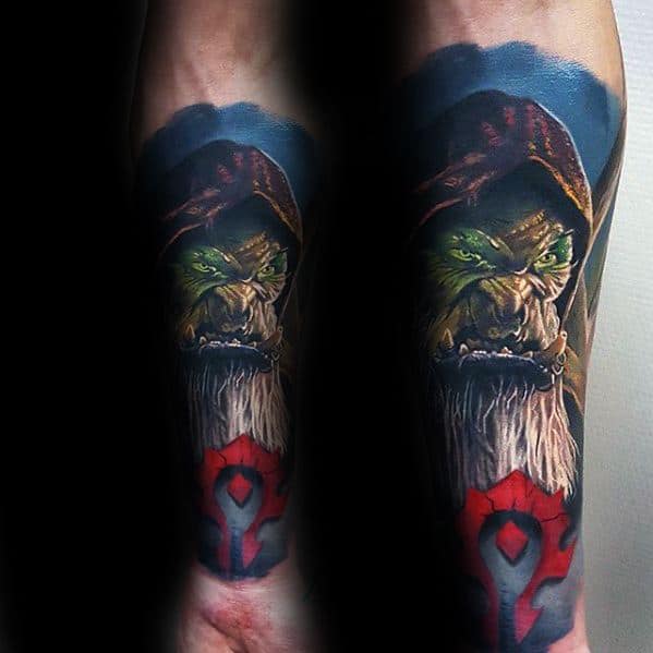 Forearm Sleeve 3d Realistic Gamer Tattoo Designs For Males