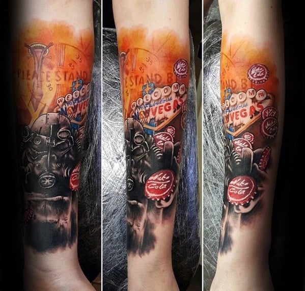 Forearm Sleeve Fallout Male Tattoos