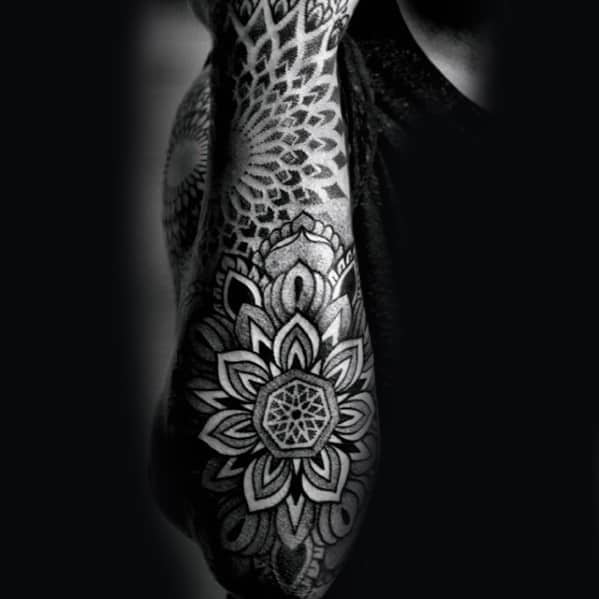 Forearm Sleeve Mandala Guys Tattoos