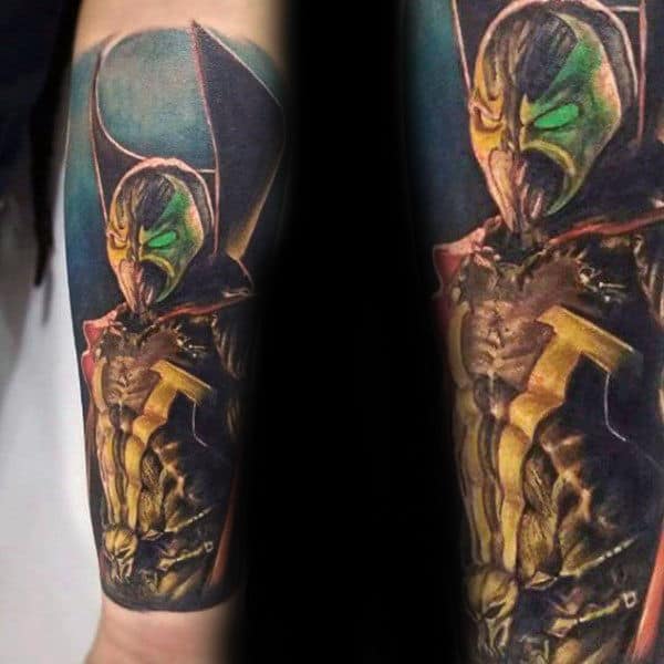 Forearm Sleeve Spawn Tattoos For Males