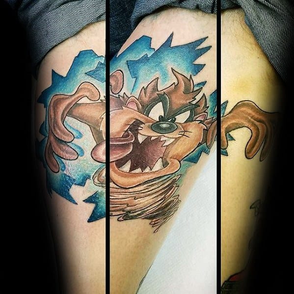 Forearm Tasmanian Devil Tattoo Ideas For Males