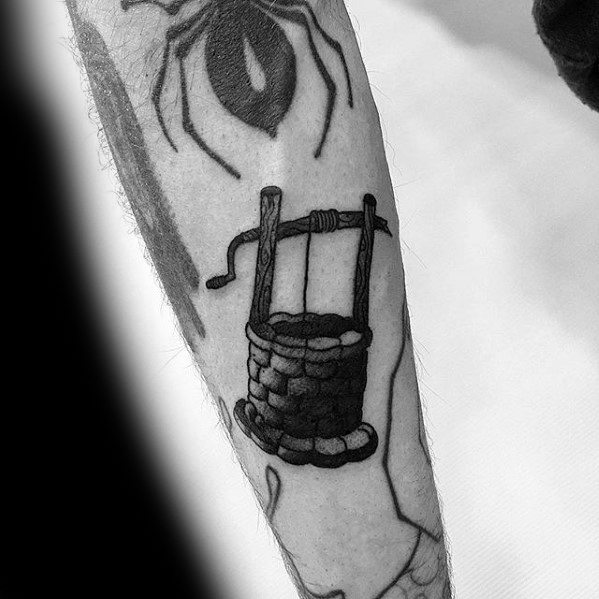 Forearm Water Well Filler Tattoo Ideas On Guys