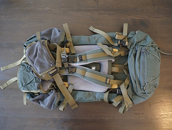 Forest Green Fjallraven Kajka 75 Liter Backpack Back