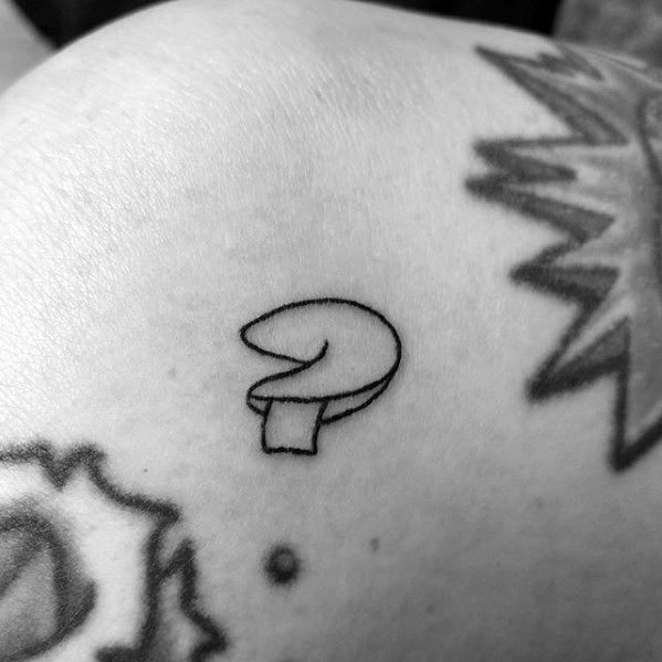 Fortune Cookie Quarter Sized Mens Tattoo Ideas