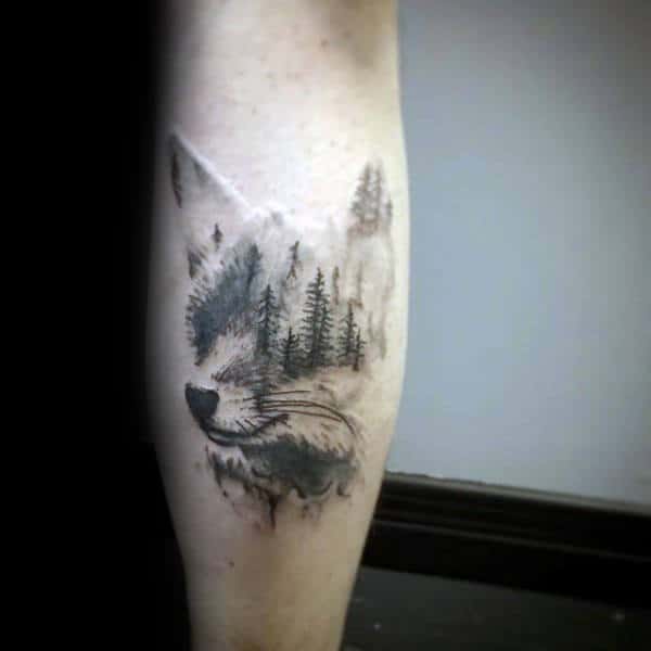 Fox Forest Male Tattoo Inspiration