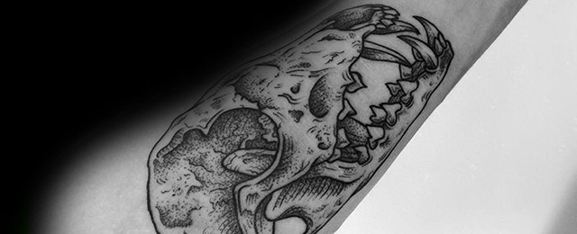 Fox Skull Tattoo Designs For Men