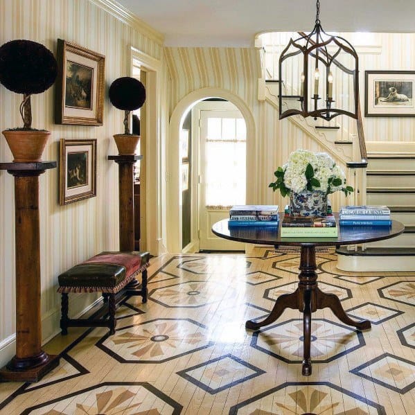 Foyer Hardwood Exceptional Painted Floor Ideas
