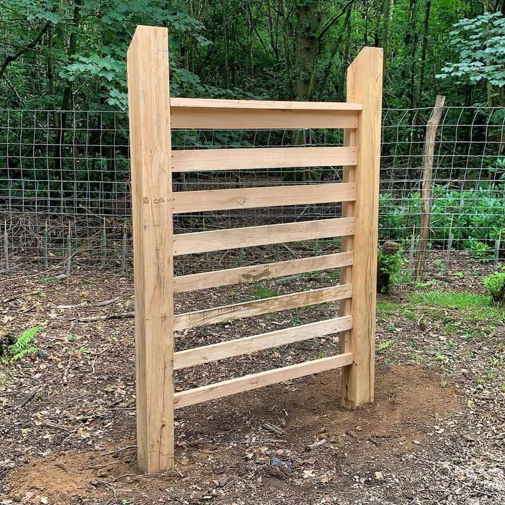 freestanding wood garden trellis backyard