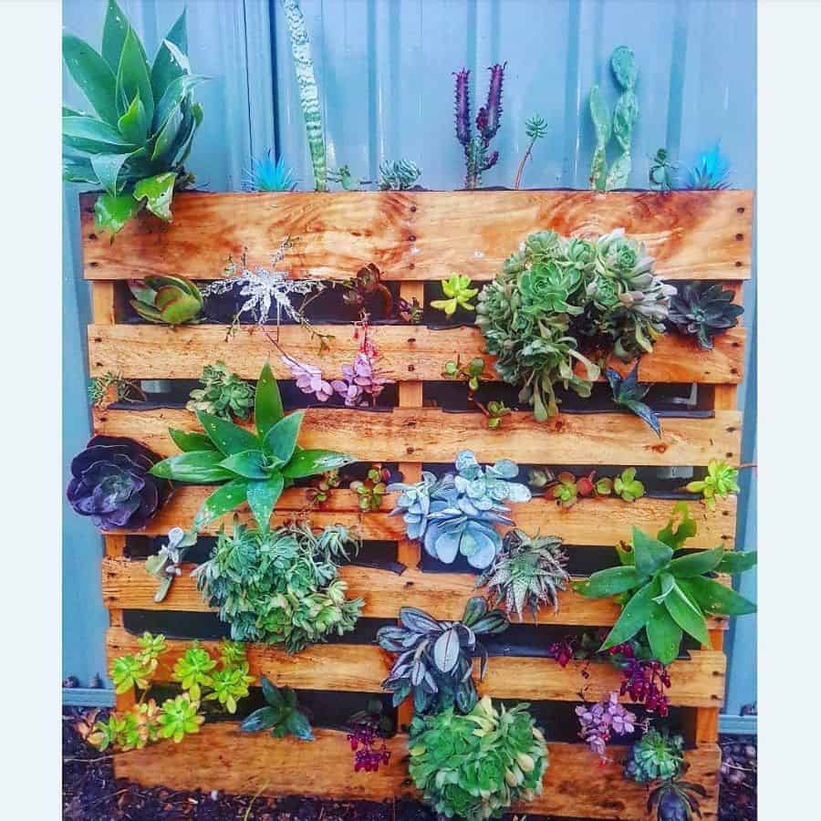 freestanding pallet planter garden