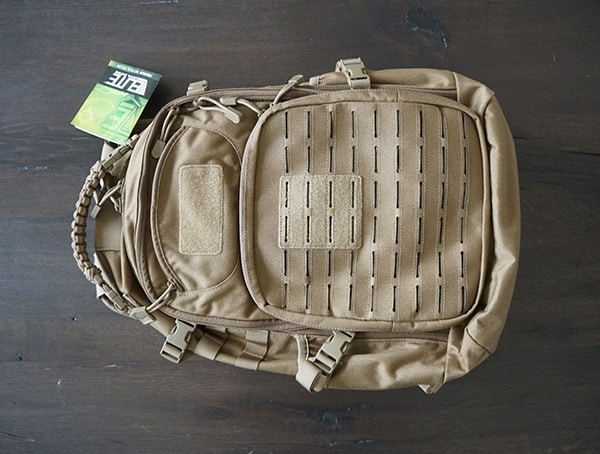 Front Elite Survival Systems Pulse 24 Hour Backpack In Coyote