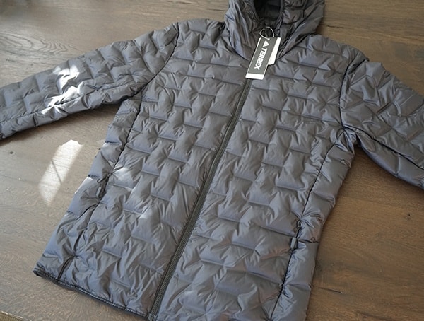 Front Mens Adidas Lite Down Hoodie