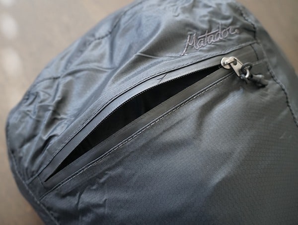 Front Pocket Compartment Matador Freefly16 Backpack With Sealed Seam Zippers