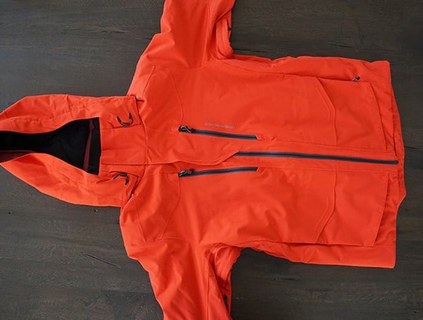 Front View Volcanic Red Mens Obermeyer Kodiak Jacket