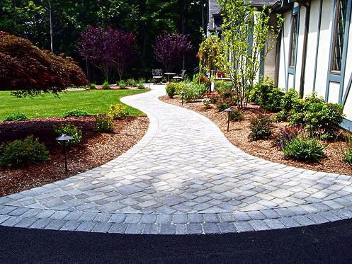 cobblestone walkway