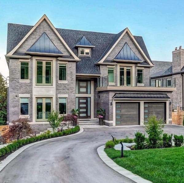 hedge-lined driveway