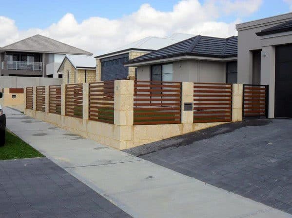 half-wall screen fence