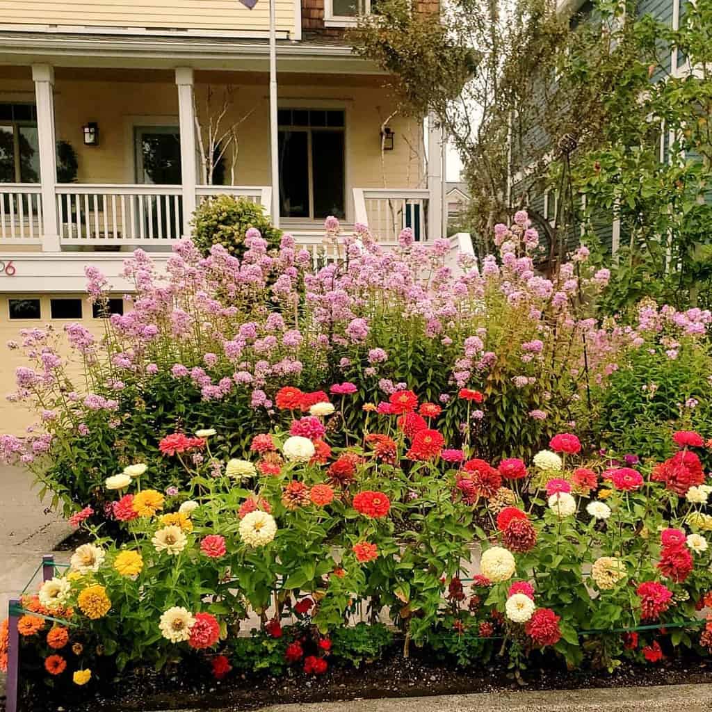 front yard flower garden