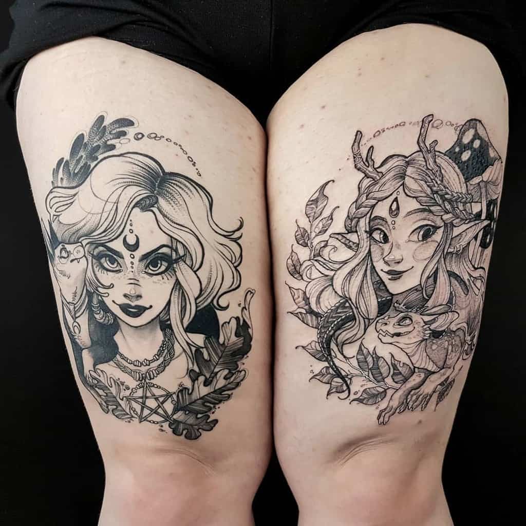 Fuki Ink Witch Fairy Tattoo