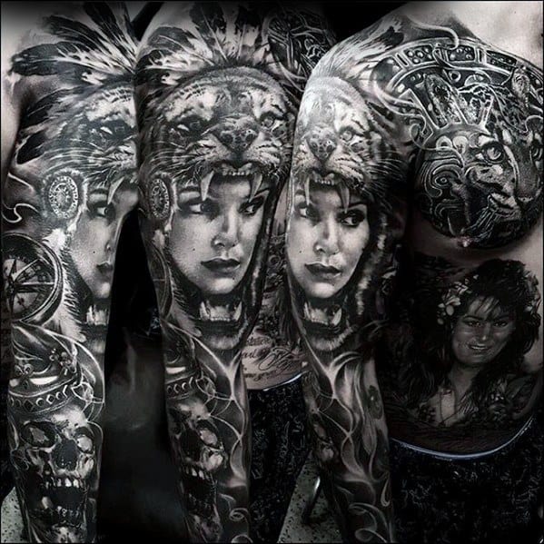 Full Arm Sleeve Rad Male Tattoo Designs